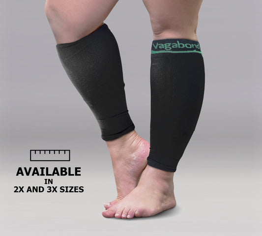 2XL Wide Calf Compression Sleeves for Women Men Plus Size Calf Leg